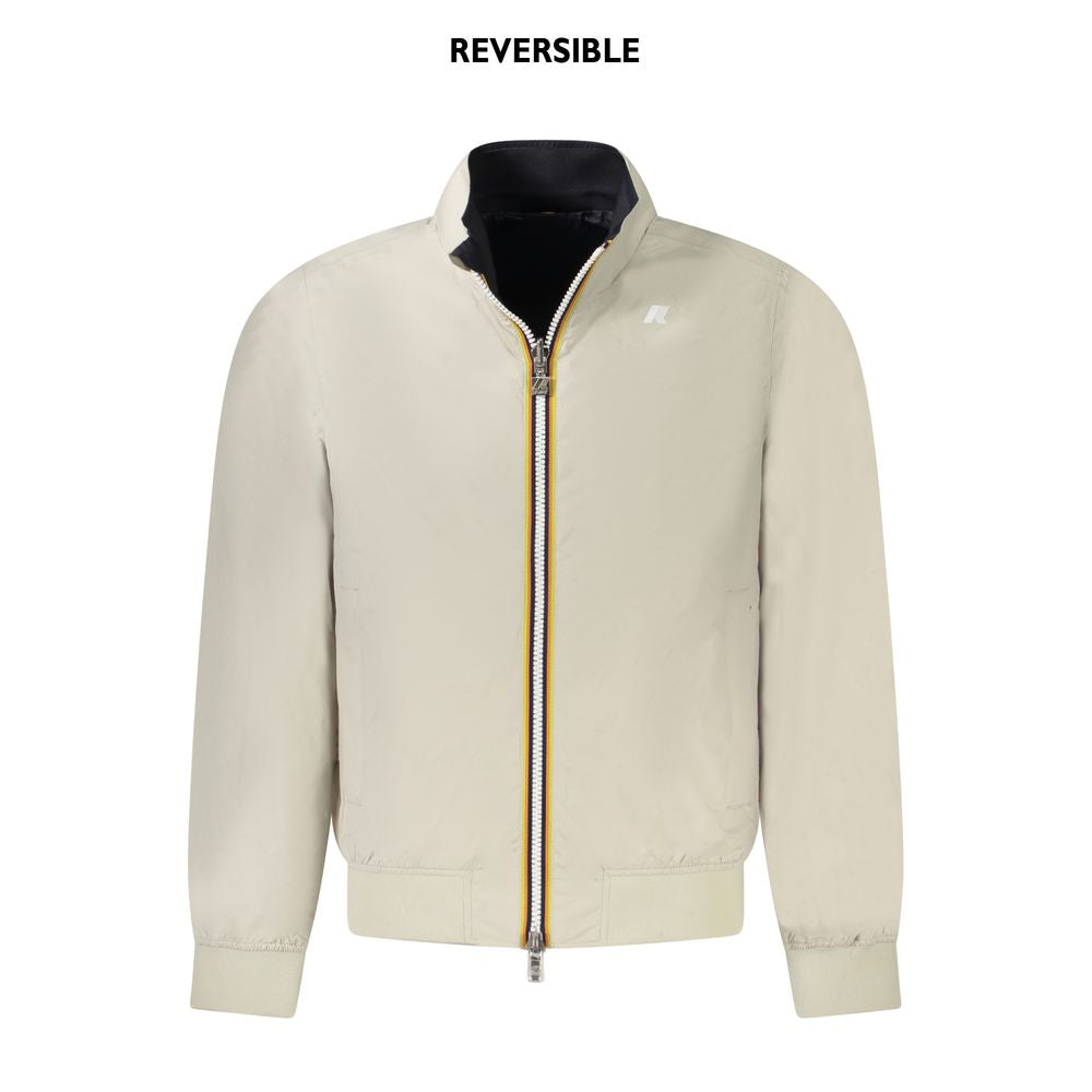 K-WAY Beige Nylon Männer Jacke