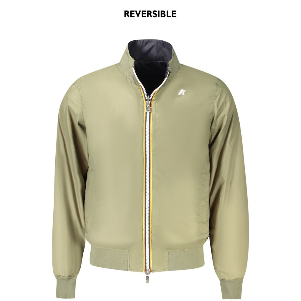 K-WAY Blaue Nylon Herren Jacke