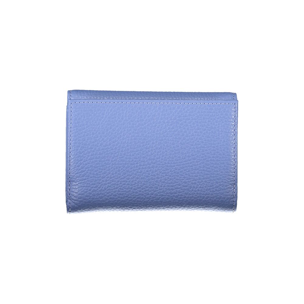Coccinelle Blaues Leder Portemonnaie