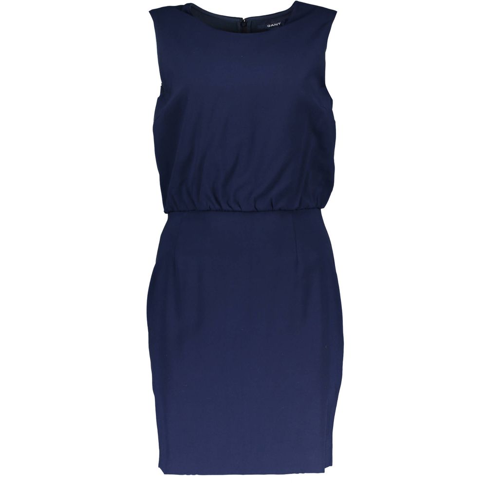 Gant Blaues Viskosekleid