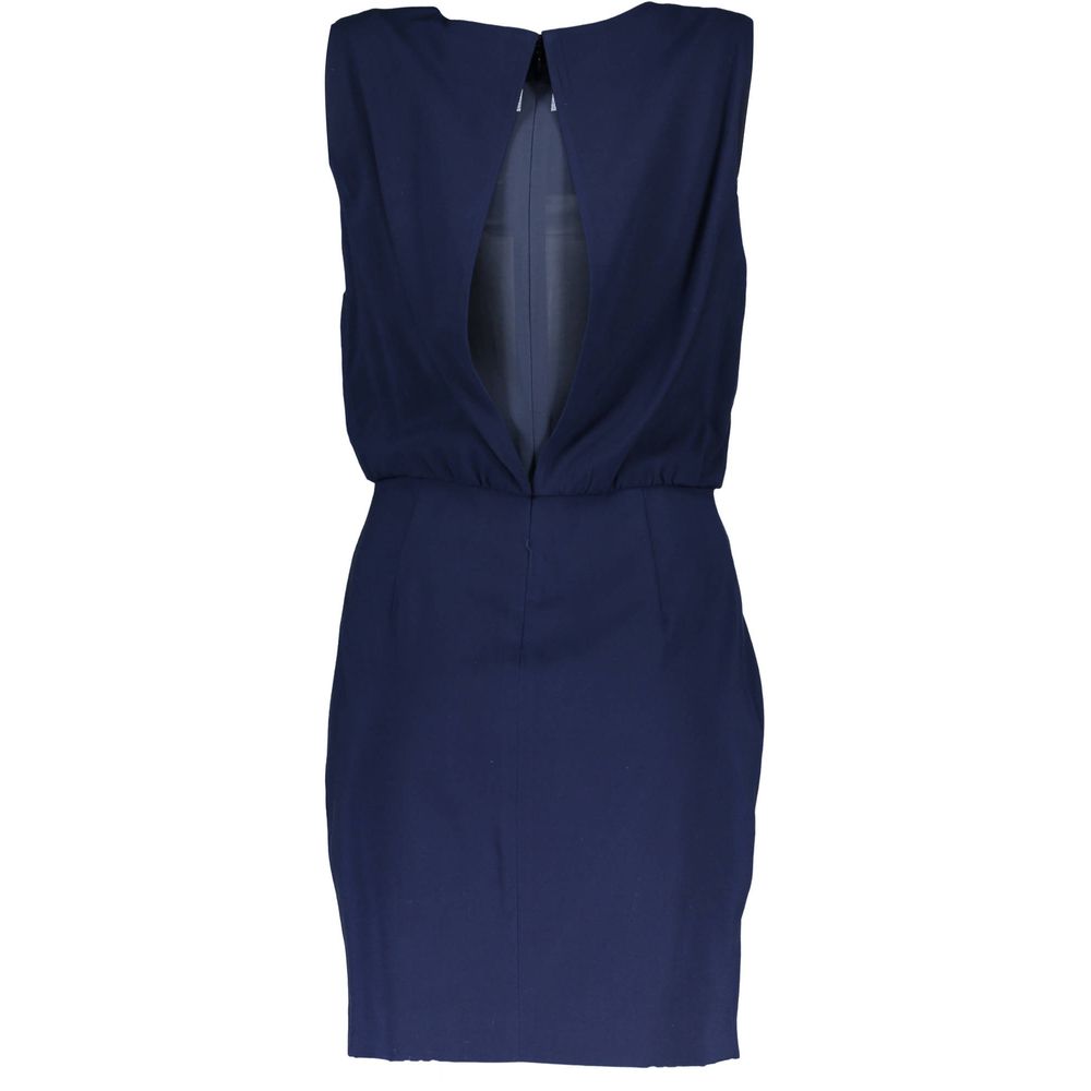 Gant Blaues Viskosekleid