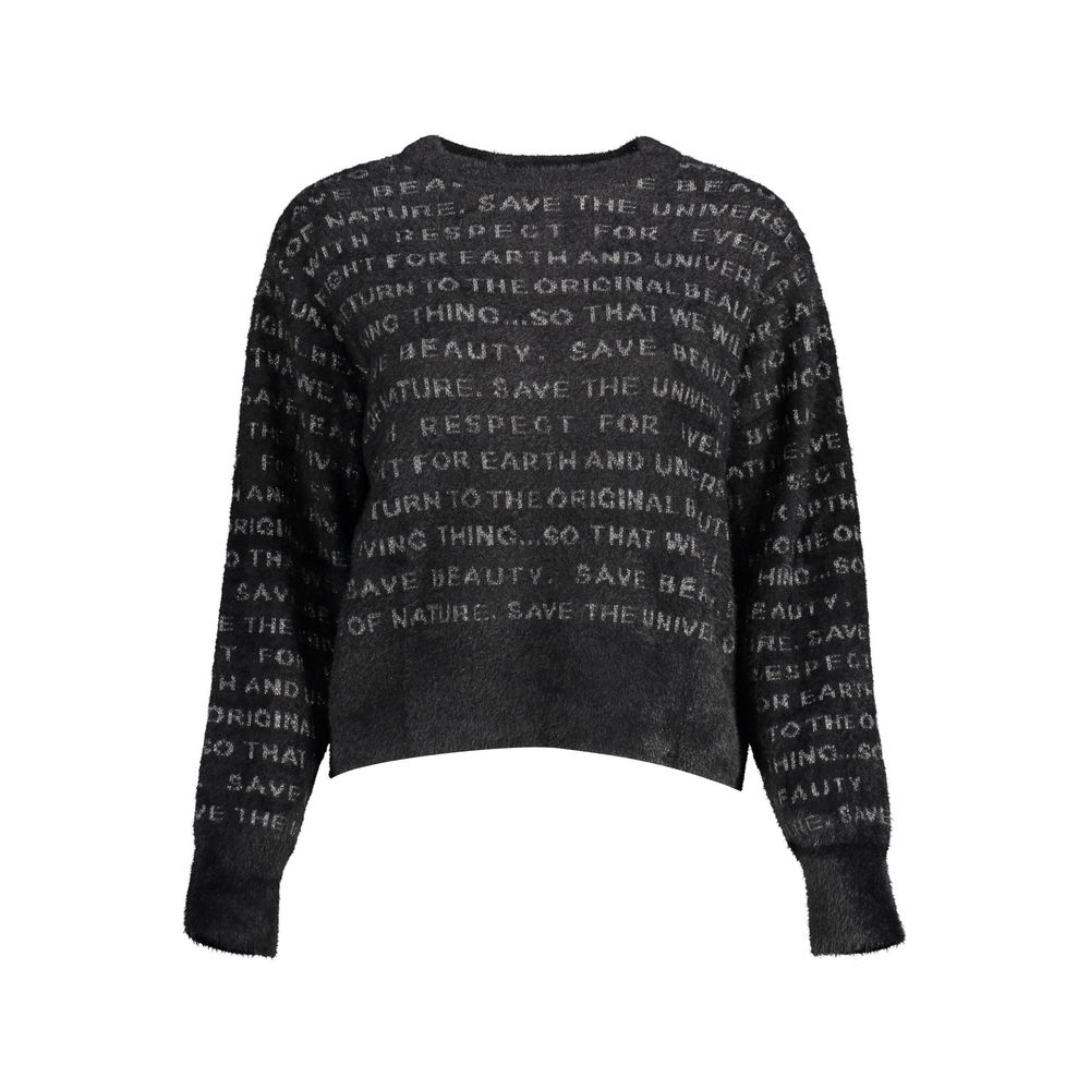 Desigual Schwarzer Polyester-Pullover