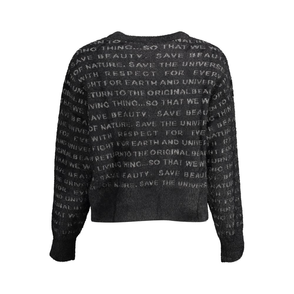 Desigual Schwarzer Polyester-Pullover