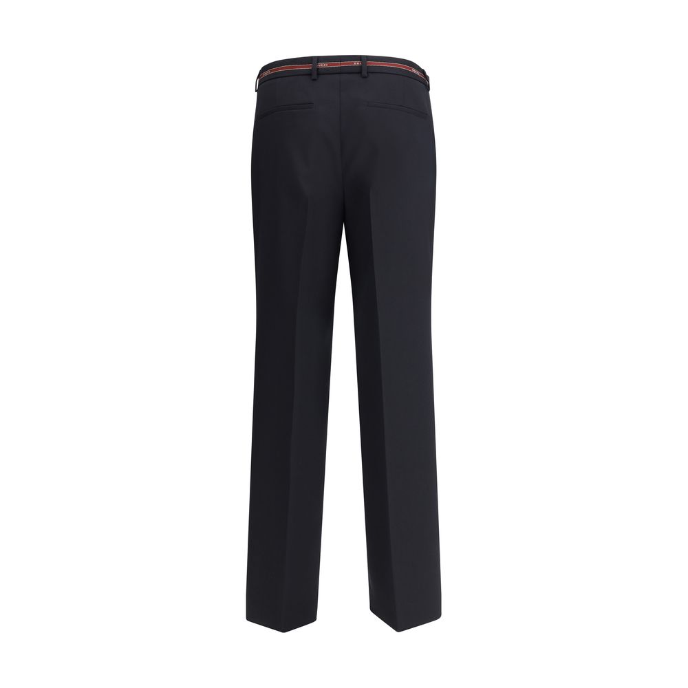 Gucci Selvedge Detail Wolle Hose
