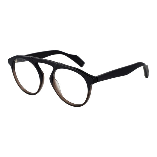 Yohji Yamamoto Schwarze Kunststoff-Brille (Gestelle)