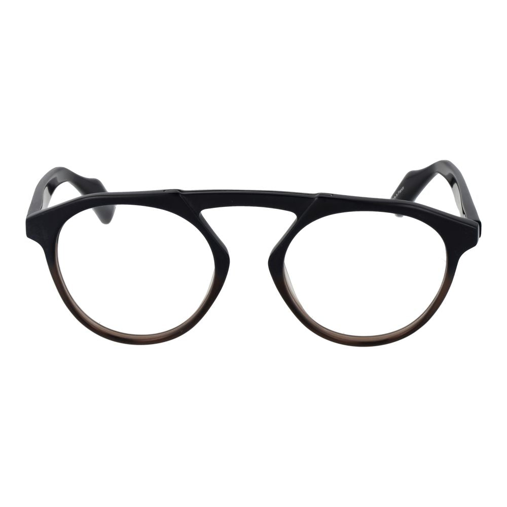 Yohji Yamamoto Schwarze Kunststoff-Brille (Gestelle)