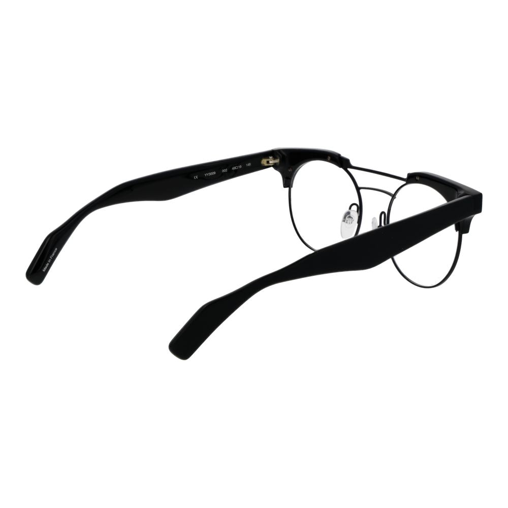 Yohji Yamamoto Schwarze Kunststoffbrille (Rahmen)
