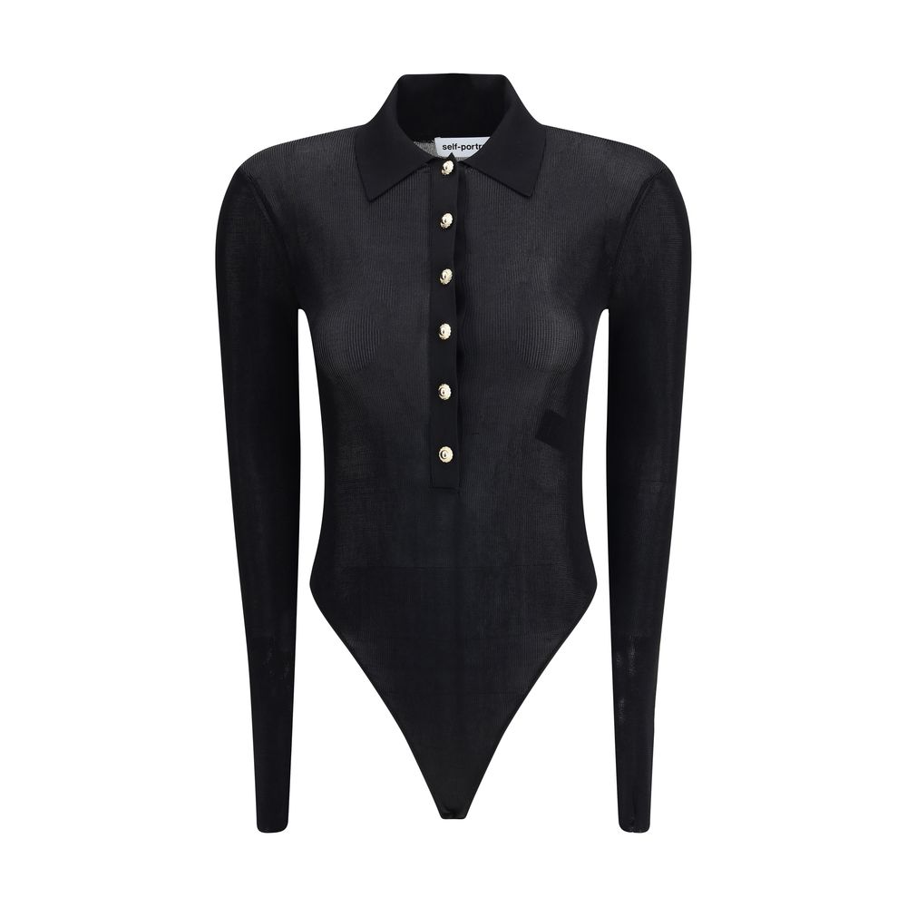 Self-Portrait Strick-Bodysuit