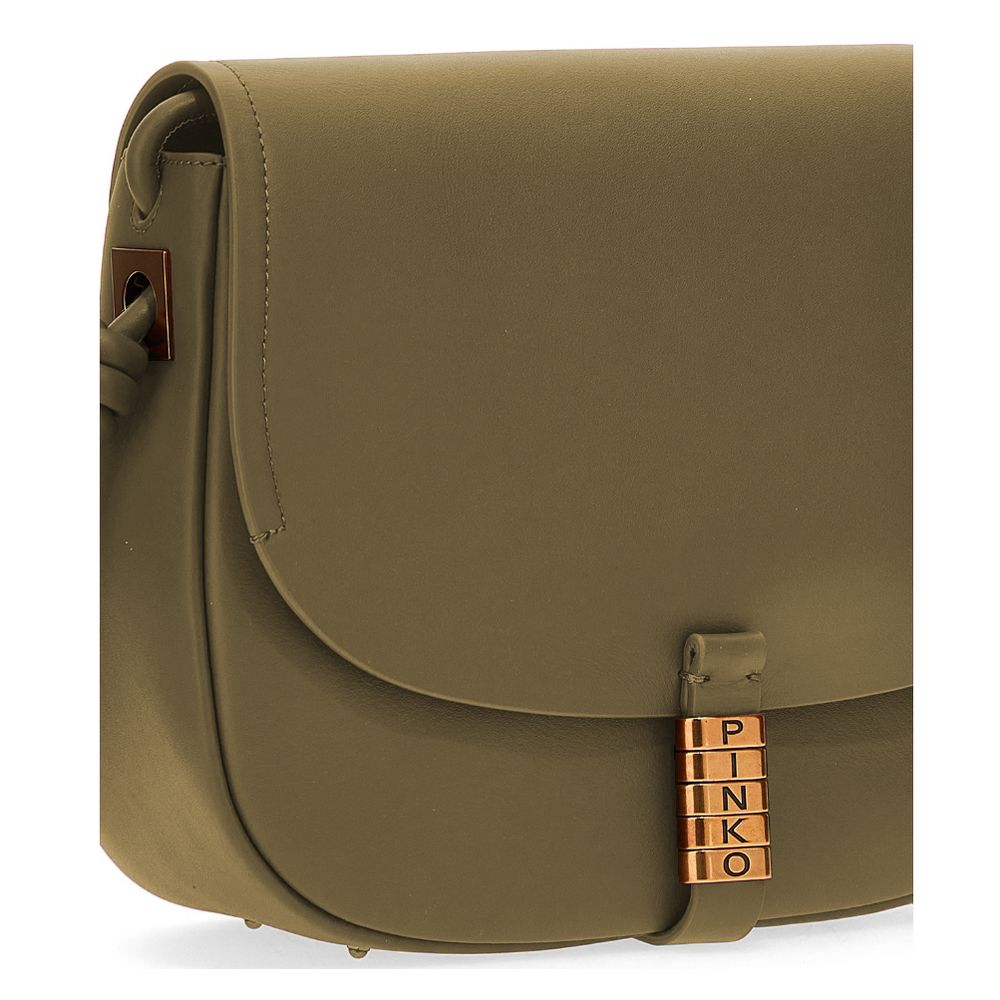 PINKO Grüne Leder Crossbody Tasche