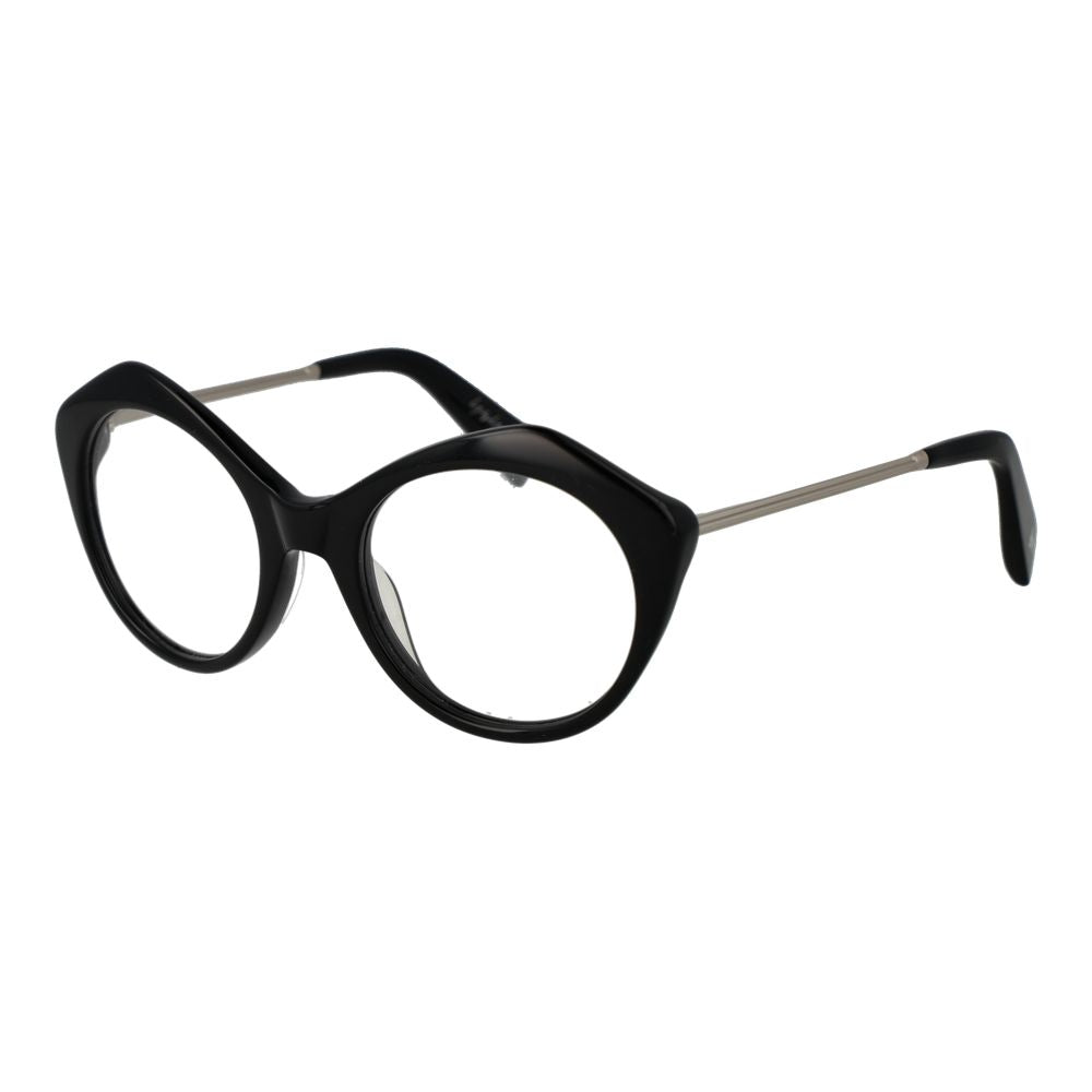 Yohji Yamamoto Schwarze Acetat-Brillengestelle