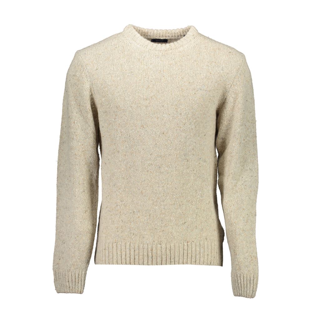 Gant Beigefarbener Pullover aus Wolle