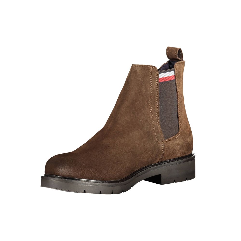 Tommy Hilfiger Brauner Leder Herrenstiefel
