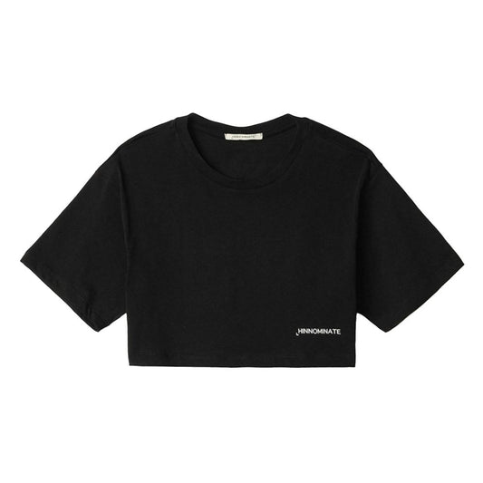 Hinnominate Schwarzes Baumwoll-T-Shirt für Frauen