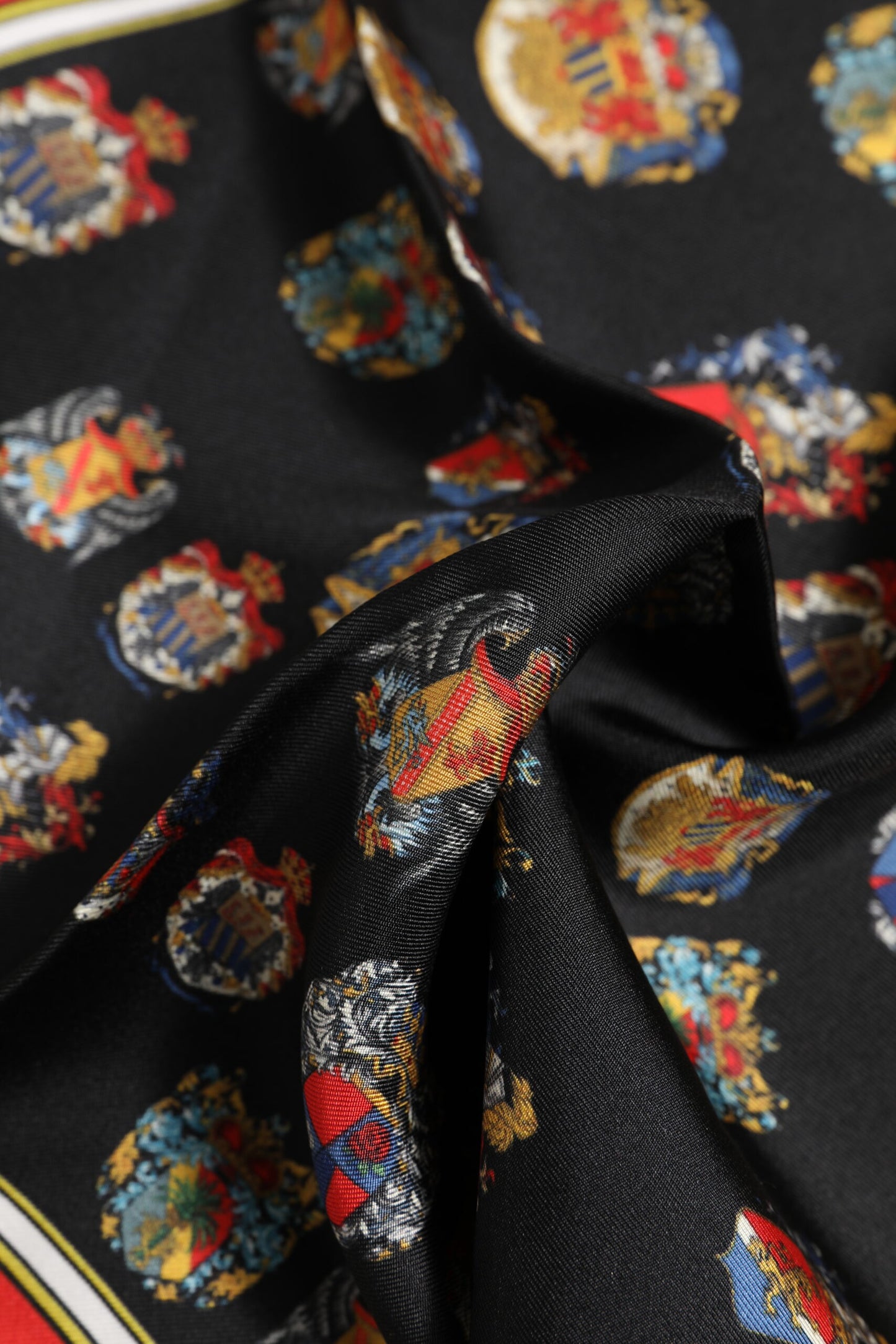 Dolce & Gabbana Multicolor Seide Quadrat Männer Foulard Schal