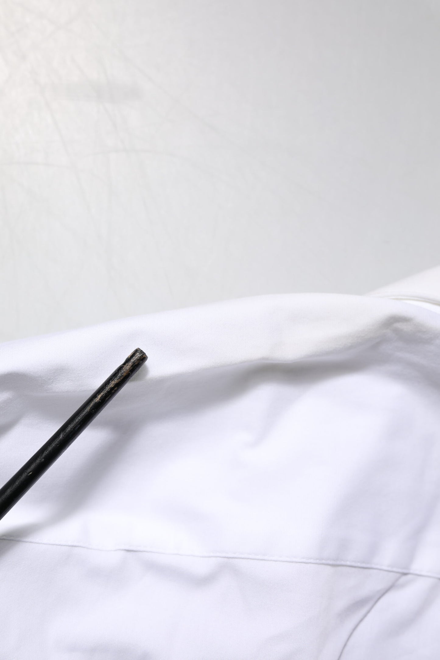 Dolce & Gabbana Weißes GOLD Baumwollkragenhemd Top