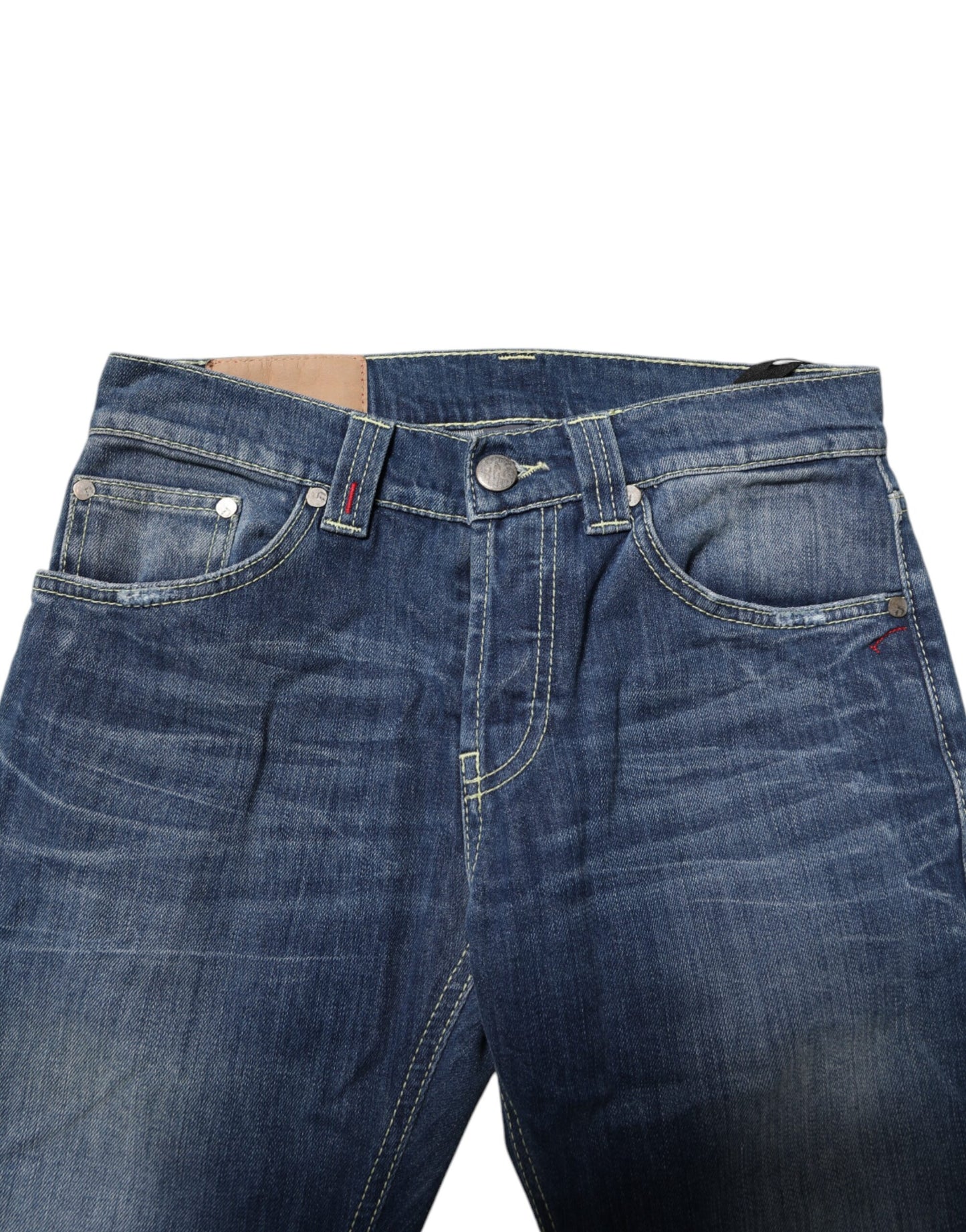Dondup Blau gewaschene Skinny Fit Casual Herren Denim Jeans