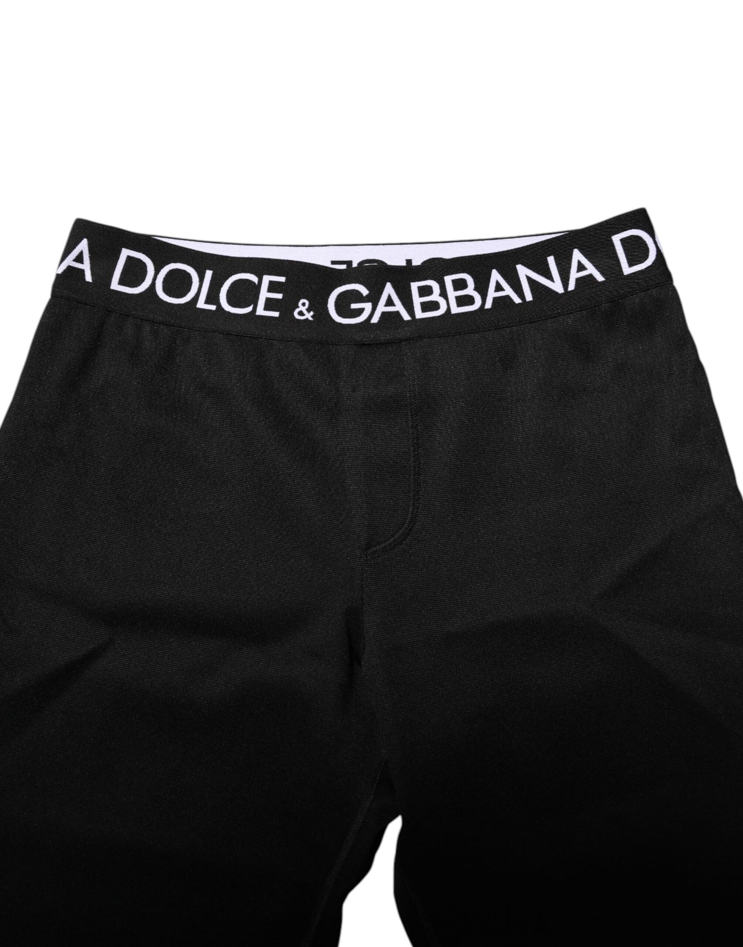 Dolce & Gabbana Schwarze Nylon-Skinny-Jogger-Hose für Männer
