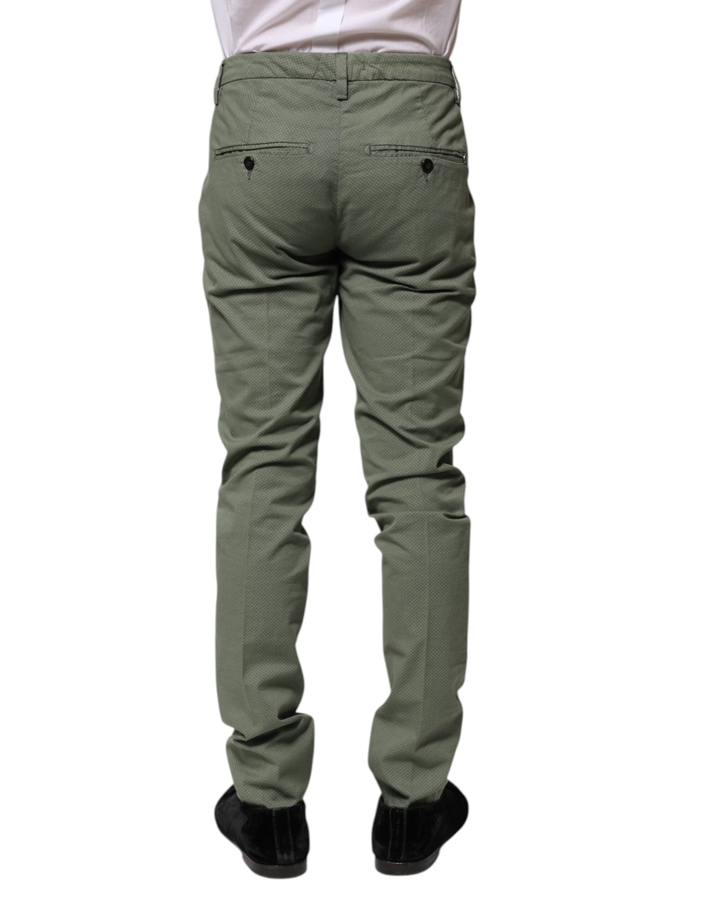Dondup Grüne Skinny Fit Freizeithosen mit mittlerer Taille