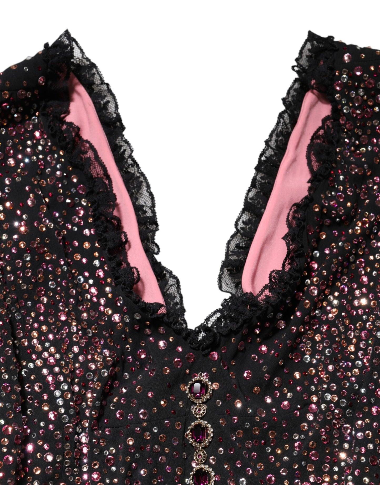 Dolce & Gabbana Multicolor Verziertes Meerjungfrauenkleid Kleid