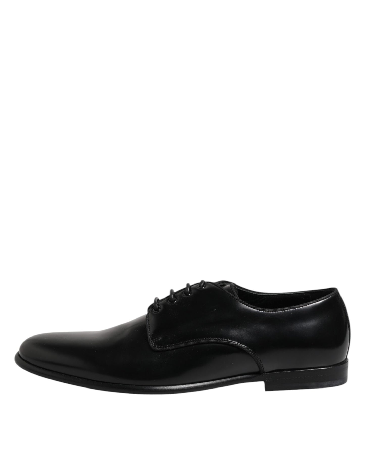 Dolce & Gabbana Schwarz Leder Lace Up Derby Männer Kleid Schuhe