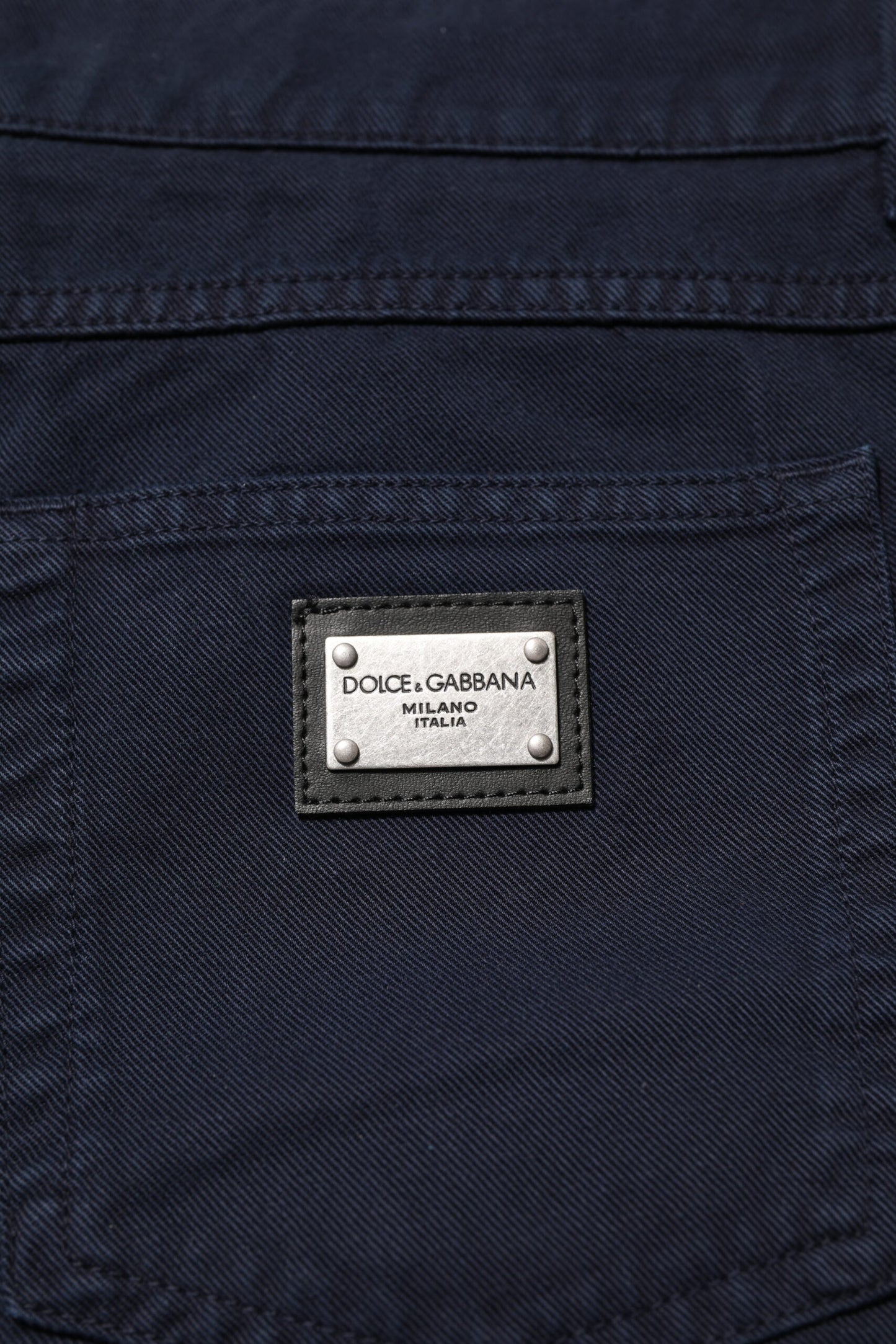 Dolce & Gabbana Schwarze konisch zulaufende Denim-Jeans aus Baumwolle