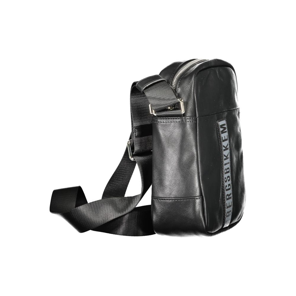 Bikkembergs Schwarze Polyethylen-Umhängetasche