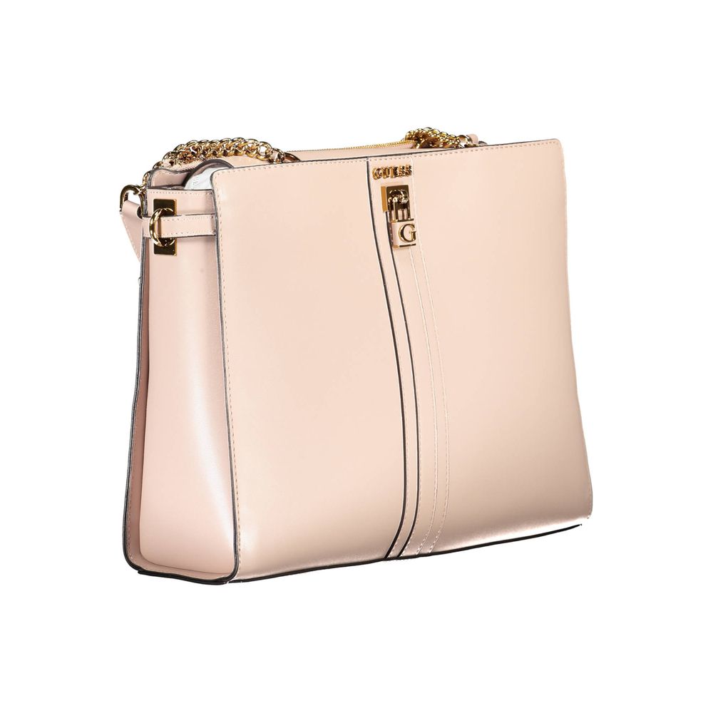 Guess Jeans Rosa Polyethylen-Handtasche