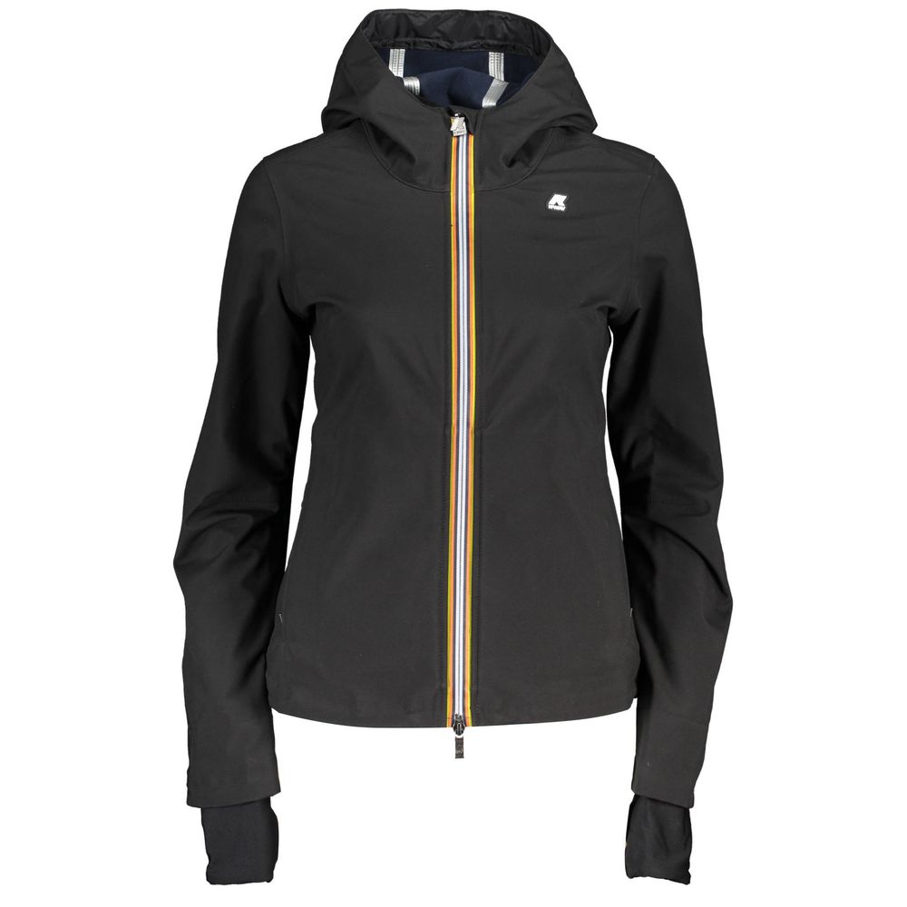 K-WAY Schwarze Polyesterjacken &