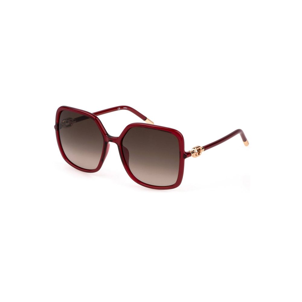 Furla Rote Polycarbonat-Sonnenbrille