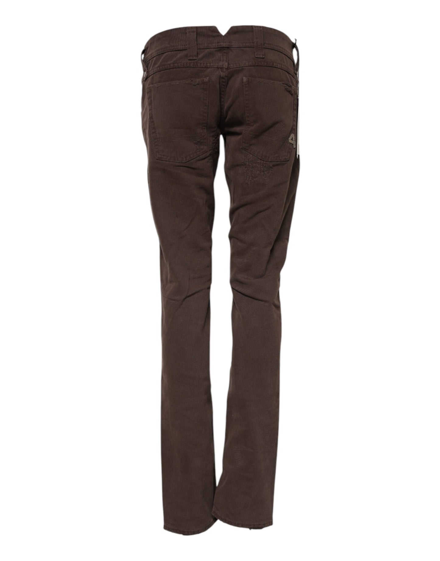 CYCLE Braun Baumwolle Niedrige Taille Skinny Casual Jeans