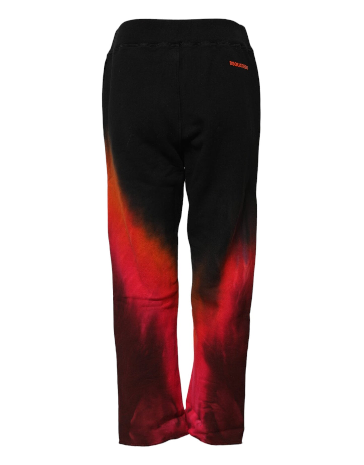 Dsquared² Schwarz-Rot Baumwolle Straight Fit Jogger Hose