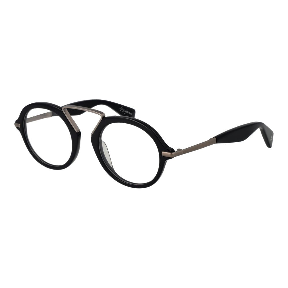 Yohji Yamamoto Schwarze Kunststoff-Brille (Rahmen)