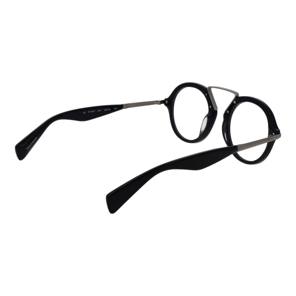 Yohji Yamamoto Schwarze Kunststoff-Brille (Rahmen)