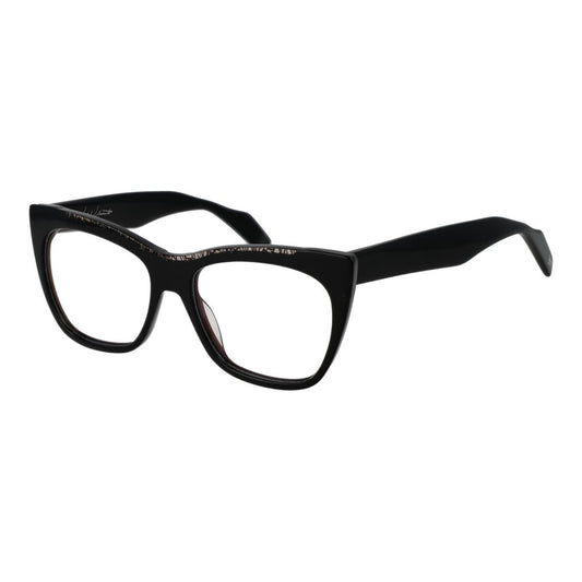 Yohji Yamamoto Schwarze Kunststoff-Brille (Rahmen)
