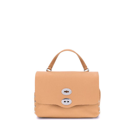 Zanellato Beigefarbene Kalbshaut Bos Taurus Handtasche