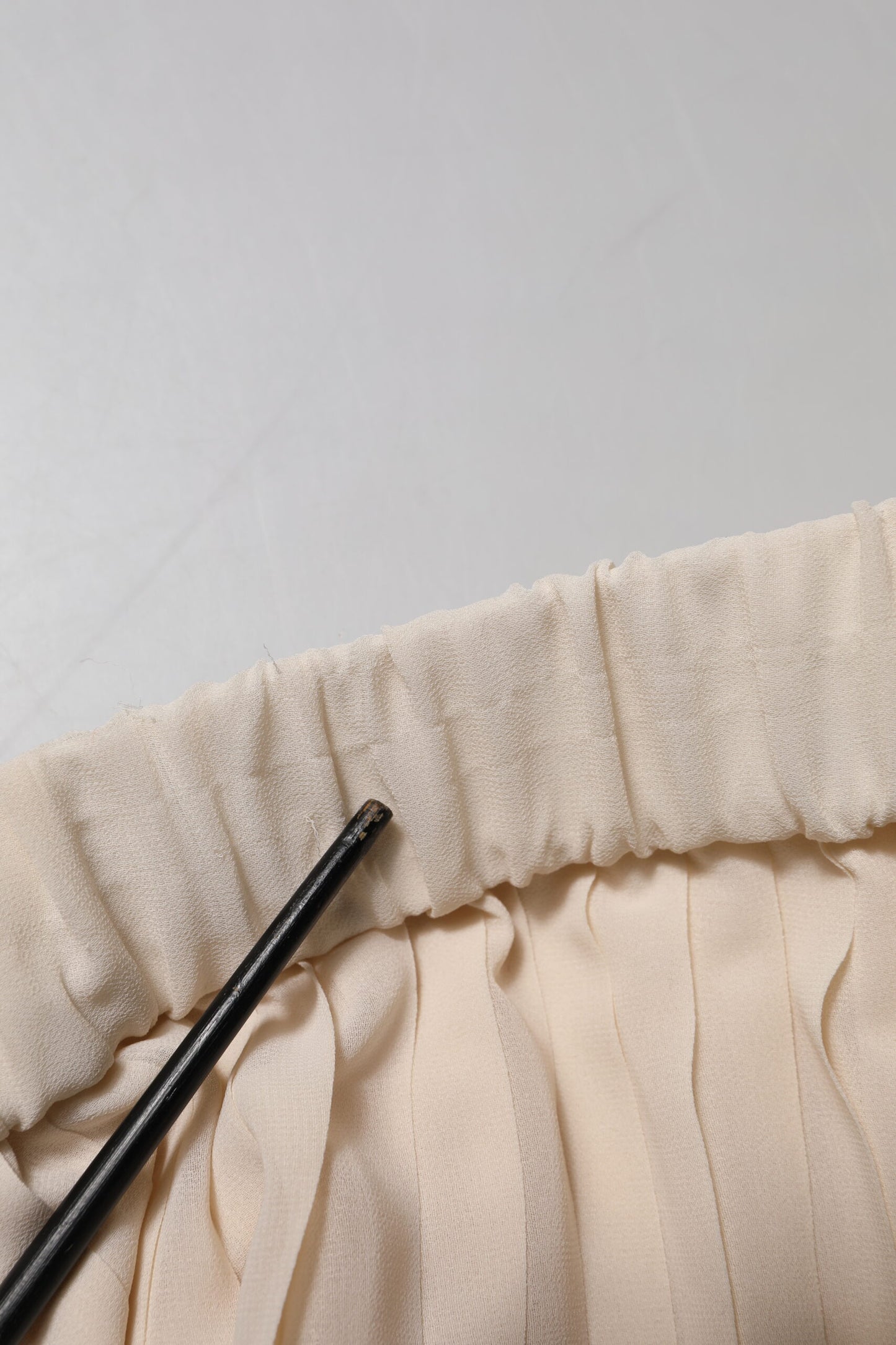 Peserico Beige Polyester Faltenrock A-Linie Hohe Taille Midirock