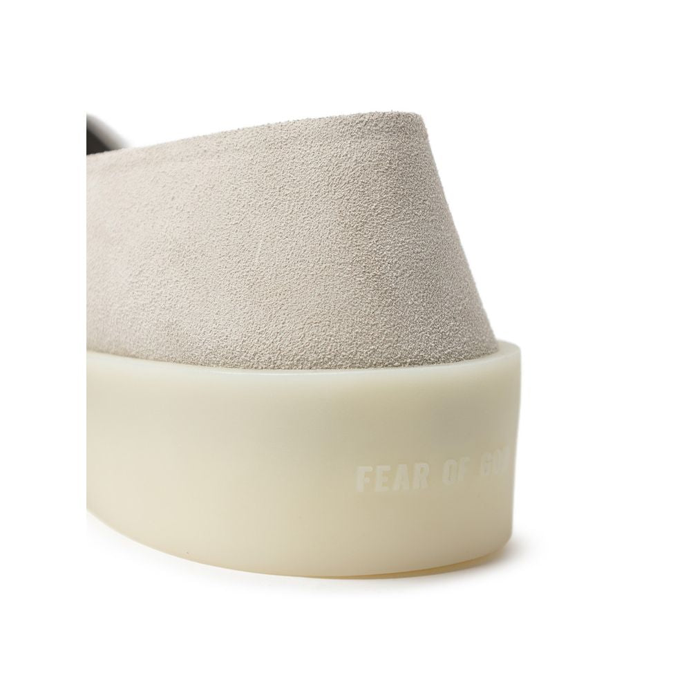 Fear Of God Grauer Leder-Mokassin