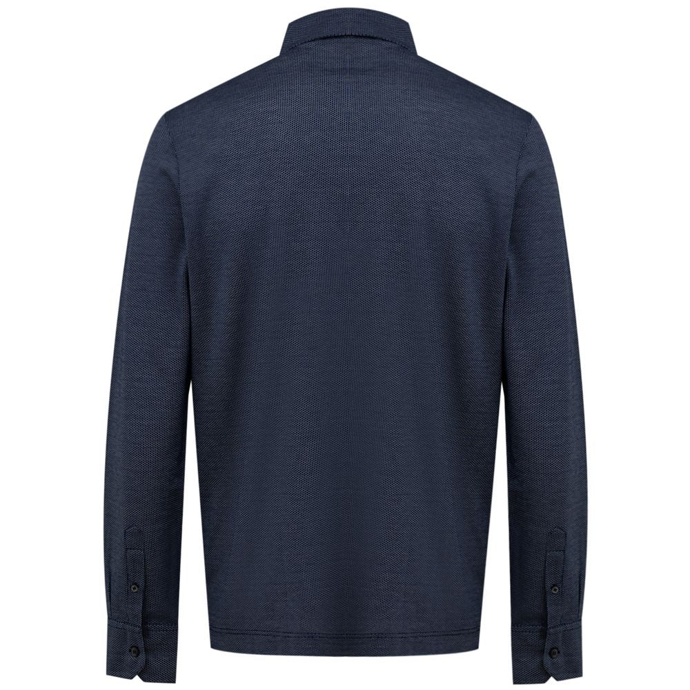 Canali Blaues Baumwollhemd