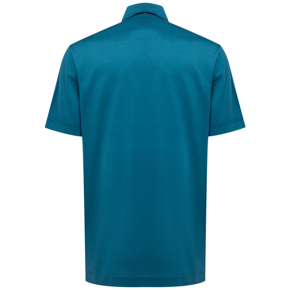 Canali Blaues Baumwollhemd
