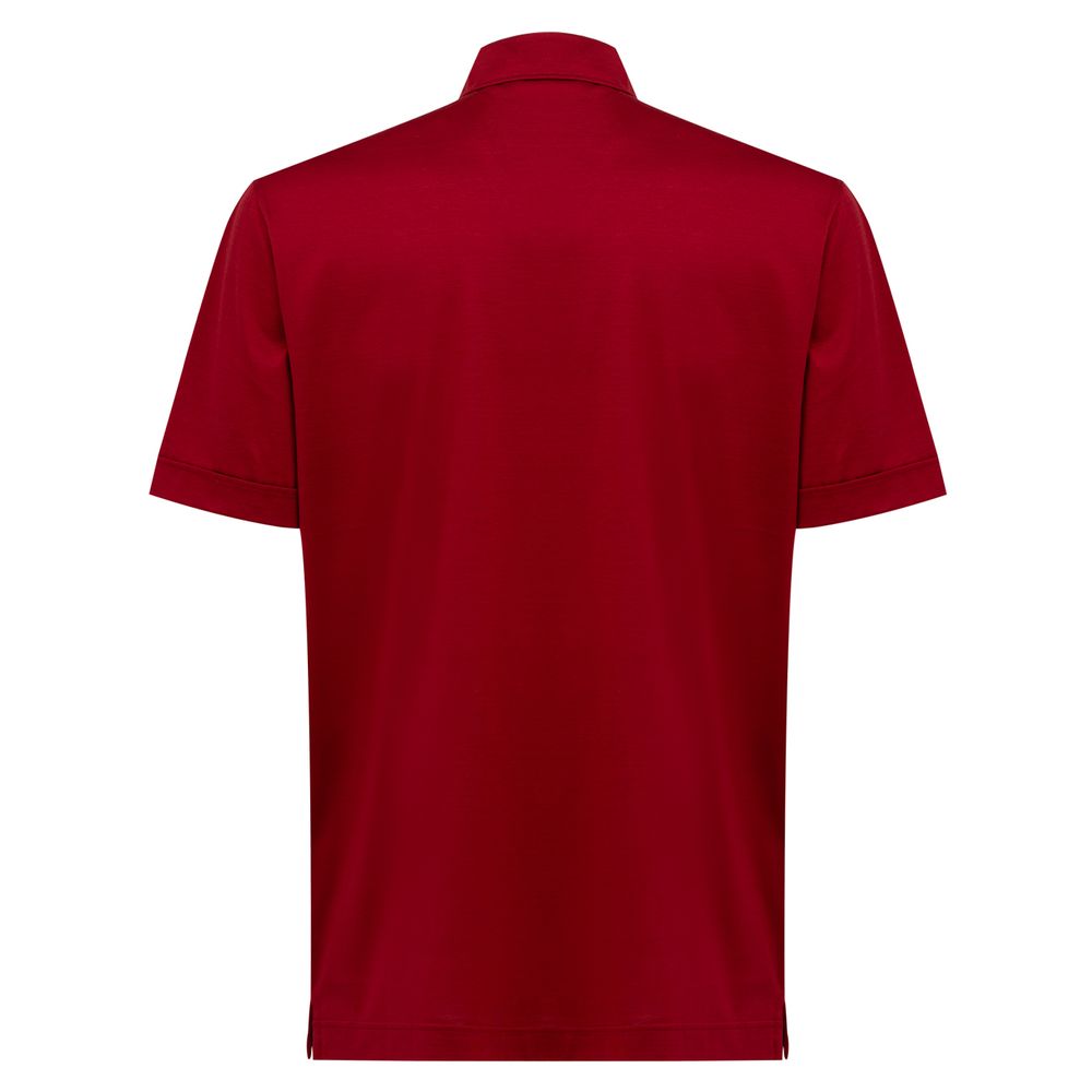 Canali Rotes Baumwollhemd