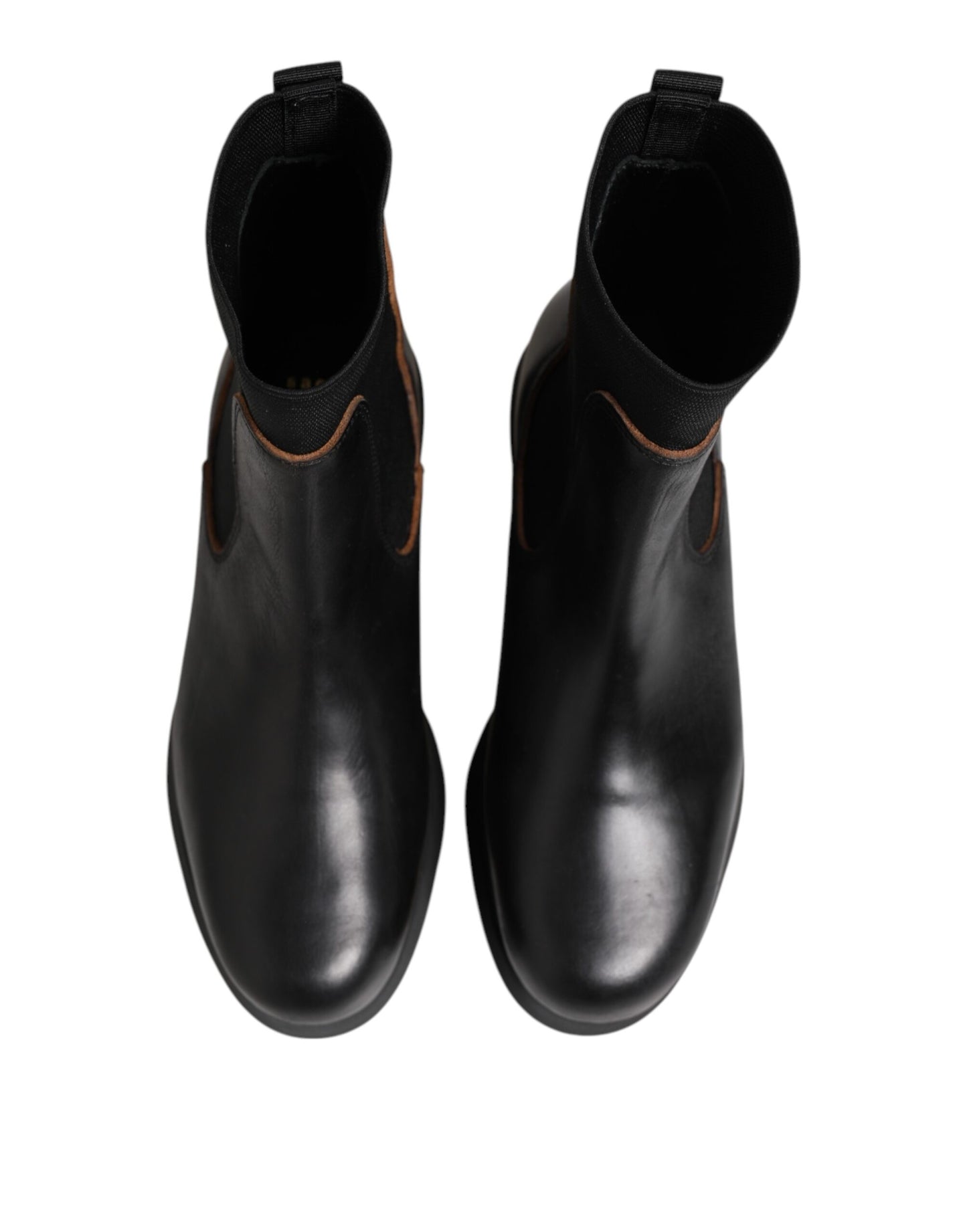 Sacai Schwarze Chelsea Leder Pull On Damen Ankle Boots Schuhe