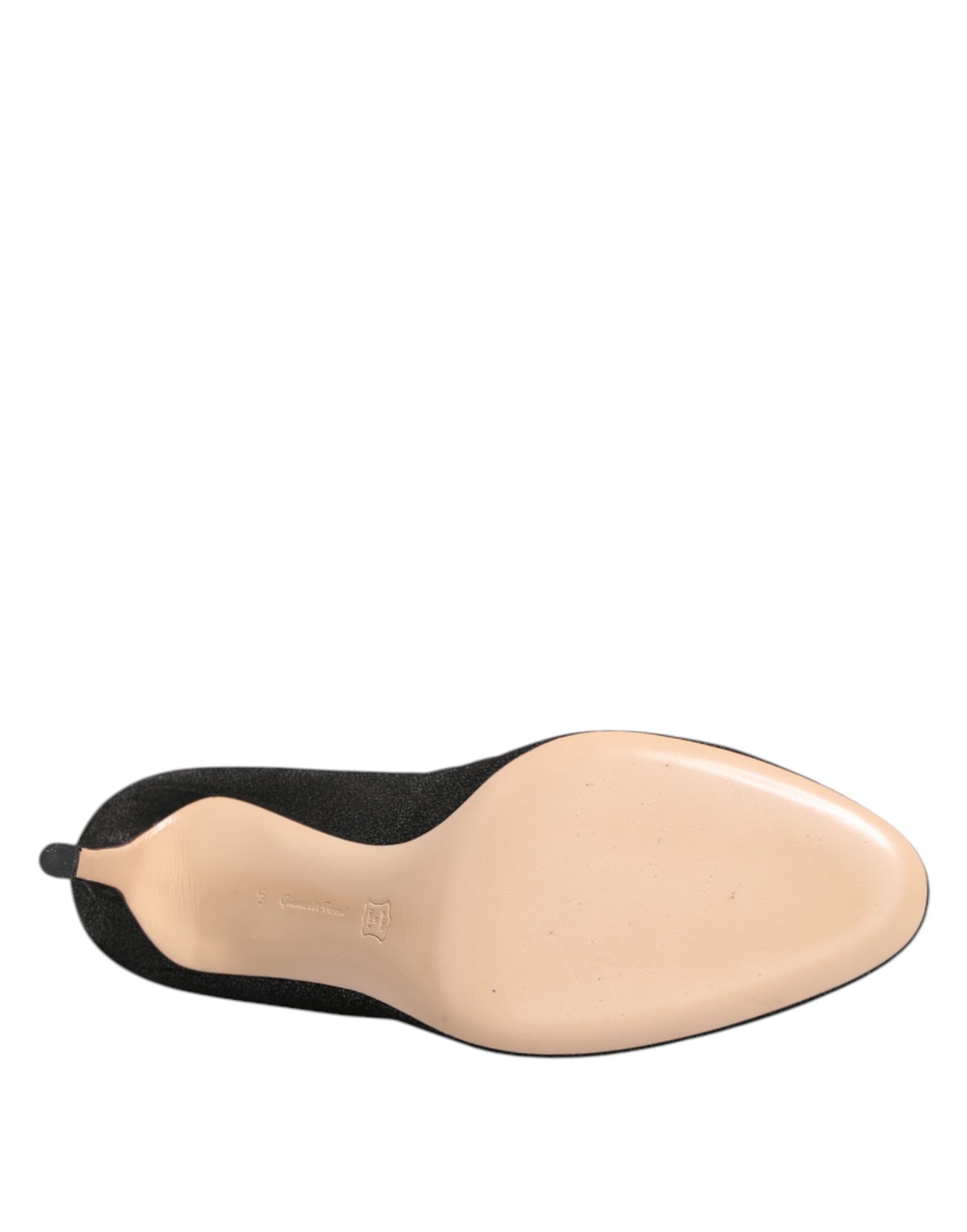 Gianvito Rossi Metallic Schwarz Pumpe Stiletto Heels Schuhe