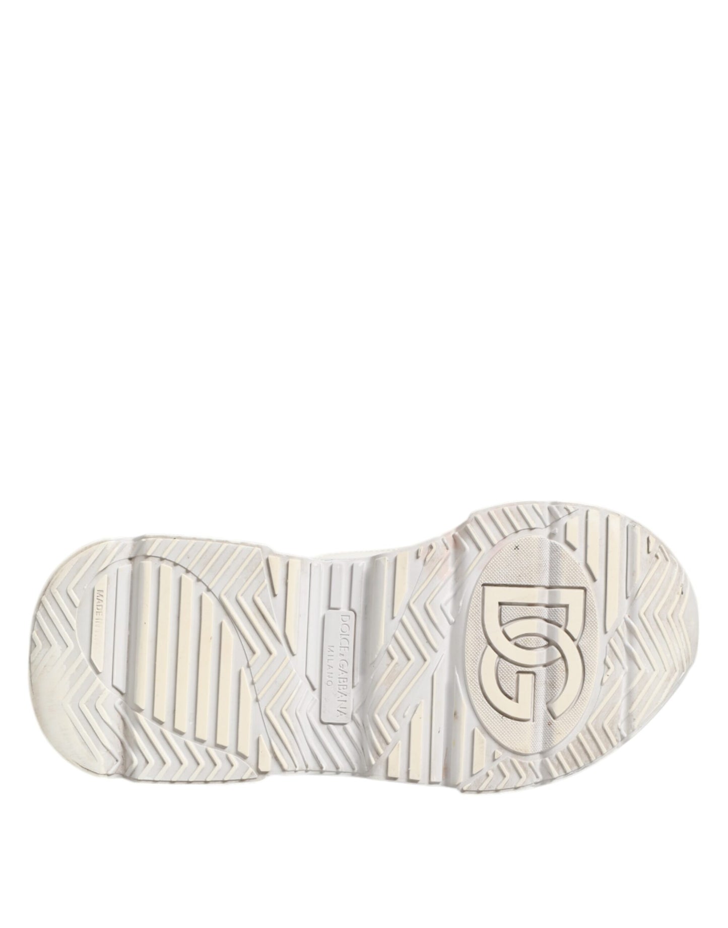 Dolce & Gabbana Weiße DAYMASTER Kalbsleder Sneakers Schuhe