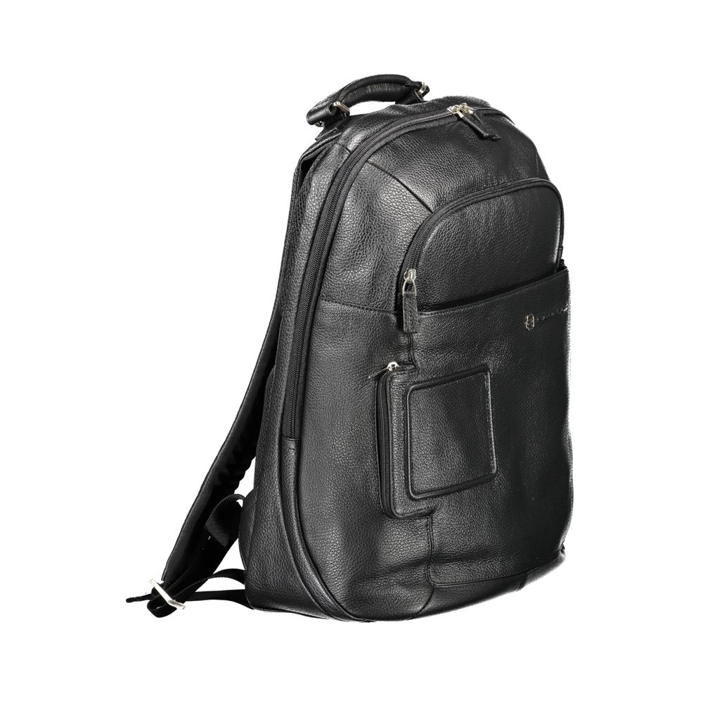 Piquadro Schwarzer Nylon-Rucksack