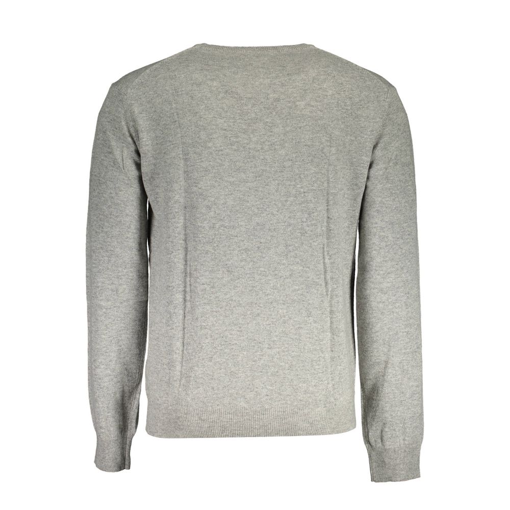 La Martina Grauer Pullover aus Wolle