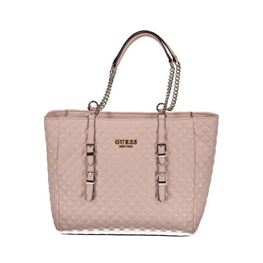 Guess Jeans Rosa Polyethylen-Handtasche