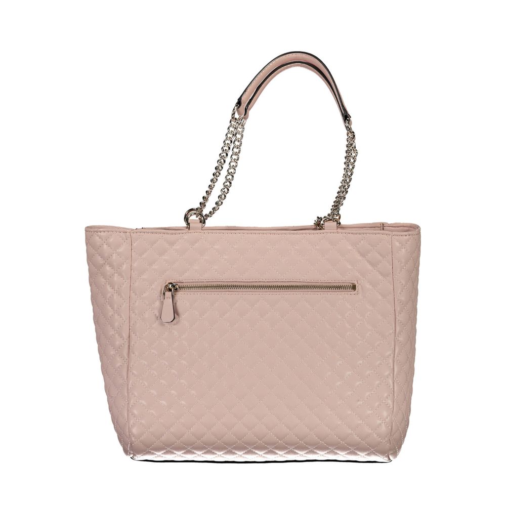 Guess Jeans Rosa Polyethylen-Handtasche
