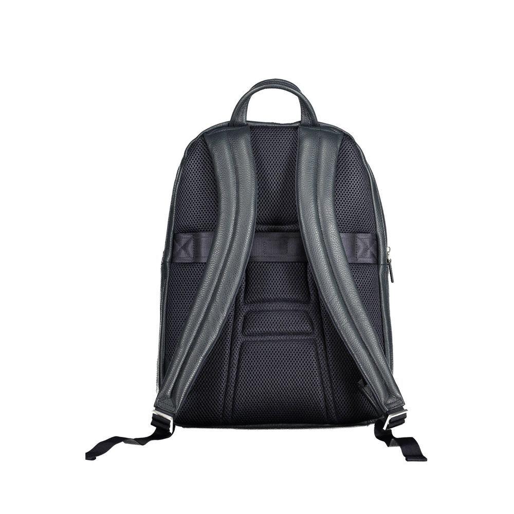 Piquadro Blauer Lederrucksack