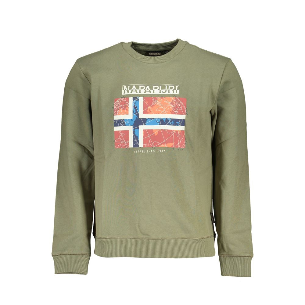 Napapijri Grüner Baumwollpullover