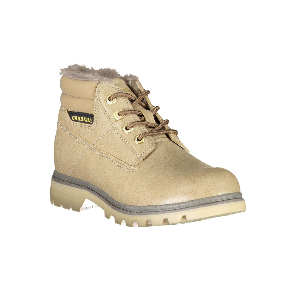 Carrera Beige Polyester-Stiefel